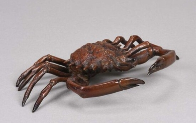Meiji Period Japanese Bronze Spider Crab. Circa 1890. Width 20 cm.