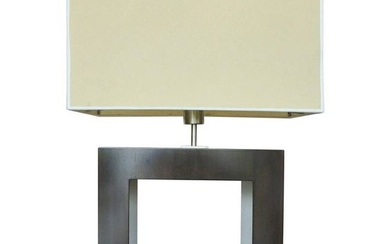 Mid-Century Ebonized Wood Table Lamp