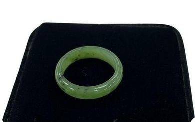 Narrow Band Canadian Jade Ring