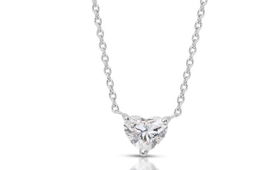 Necklace - 18 kt. White gold - 0.71 tw. Diamond (Natural)