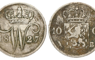 No reserve - 10 Cent. Willem I. 1827. Fraai.