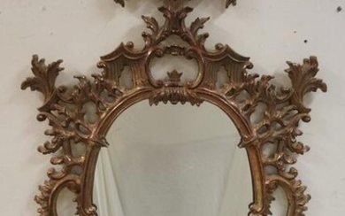ORNATE PAINT DECORATED MIRROR