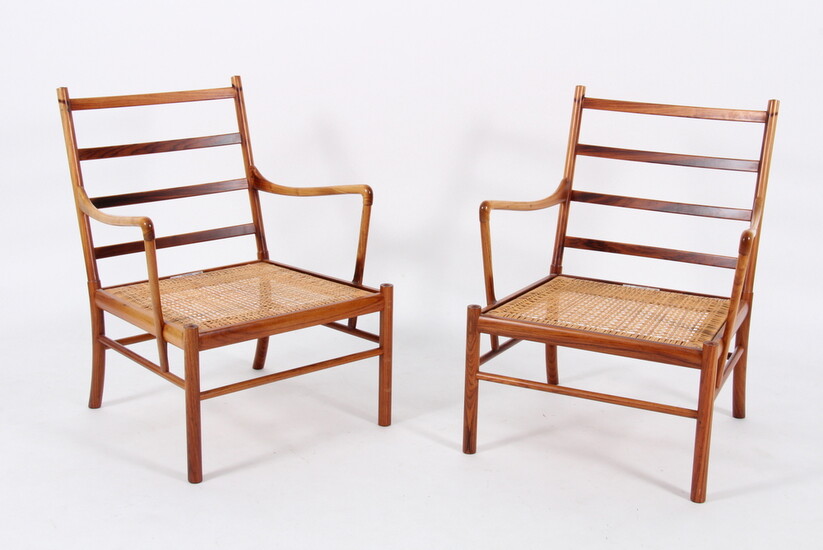 Ole Wanscher. A pair of vintage 'Colonial Chairs', Model PJ149 in rosewood (2)