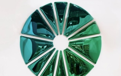Oskar ZietaA “Nucleus” Wall Mirror Object, designed by...