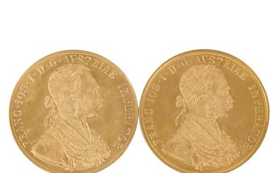 Österreich/GOLD - Franz Joseph I. 2 x 4 Dukaten 1915 /NP
