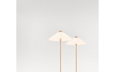 Paavo Tynell (1890-1973) Pair of 'Chinese Hat' floor lamps, model no. 9602