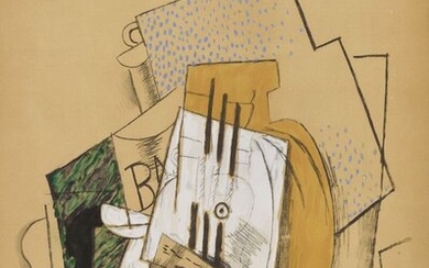 Pablo Picasso (After) - Nature Morte Papiers collés (1912), 1959 - Lithograph & pochoir