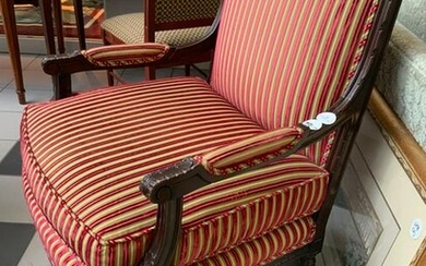 Pair of French Style Upholstered Armchairs