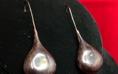 Pair of Vintage Sterling Drop Earrings