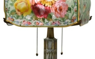 Pairpoint "Puffy Torino" Floral Table Lamp