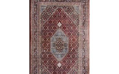 Persian Bidjar Wool Rug.