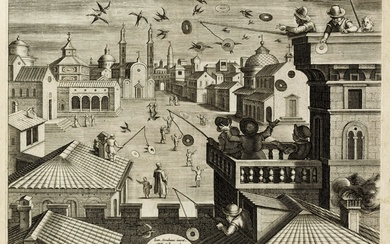 Philips Galle (Haarlem, 1537 - Anversa, 1612) [excudit], La caccia alle rondini. 1578 [1596].