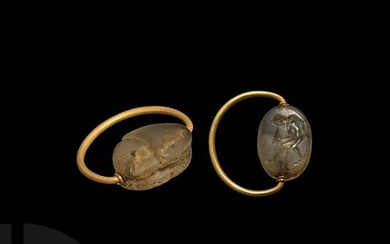 Phoenician Gold Ring with Scarab