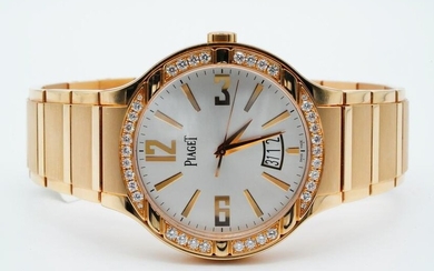 Piaget 1.10ctw VS1-VS2/F-G Diamond 18K Polo Watch