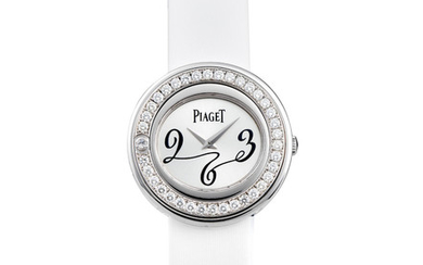 Piaget. A Lady's White Gold and Diamond-Set Wristwatch