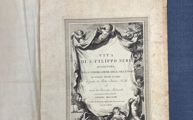 Pietro Antonio Novelli / Innocente Alessandri - Vita di S. Filippo Neri - 1793