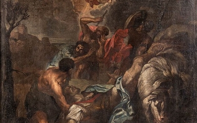 Pietro da Cortona (1597 - 1669) [scuola di] - La conversione di San Paolo