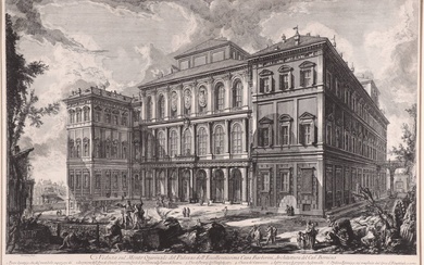 Piranesi, Giovanni Battista (1720-1778). "Veduta sul Monte Quirinale del Palazzo...