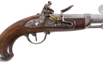 Pistolet de gendarmerie modèle 1822 à silex.... - Lot 31 - Ader