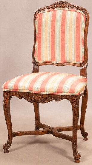 QUEEN ANNE STYLE MAHOGANY CHAIR, H 40", W 20"