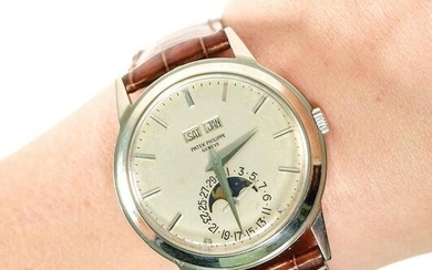 RARE Patek Philippe 3448 18K White Gold Watch