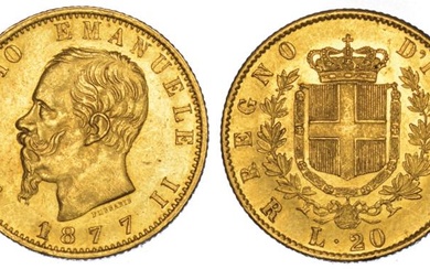 REGNO D’ITALIA. VITTORIO EMANUELE II DI SAVOIA, 1861-1878. 20 Lire...