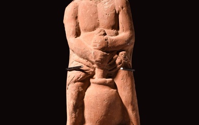 ROMANO-EGYPTIAN TERRACOTTA ITHYPHALLIC HARPOCRATES FIGURE