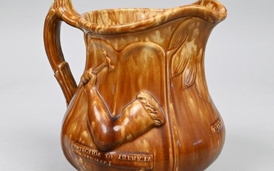 Rare Rockingham 'Protection to Industry' Pitcher