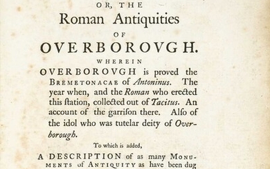 Rauthmell (Richard). Antiquitates Bremetonacenses, 1st edition, 1746, & others