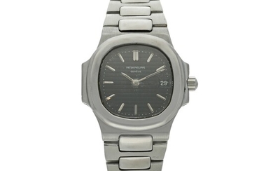 Reference 4700/1 Nautilus A stainless steel wristwatch with date and bracelet, Circa 1980