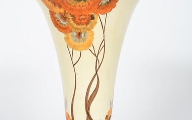 Rhodanthe' a Clarice Cliff trumpet vase, shape no.702,...