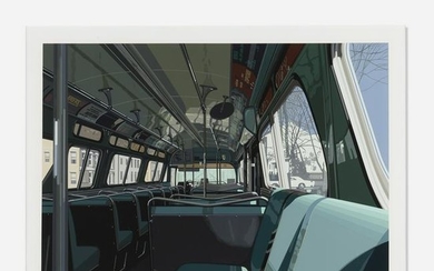 Richard Estes, Bus from Urban Landscapes III