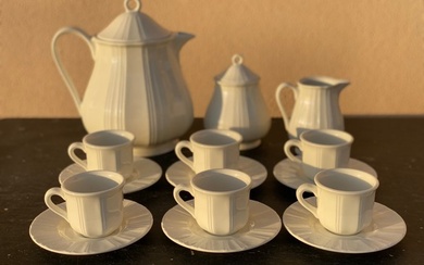 Richard Ginori - Coffee service (15) - White / Marina - Porcelain