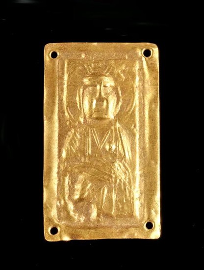 Roman Sheet Gold Applique of a Goddess