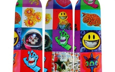 Ron English POPaganda Triptych Skateboard Deck Set