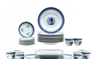 Royal Copenhagen "Fajance" China Dinnerware Service