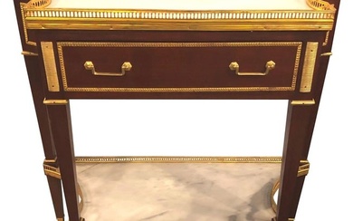 Russian Neoclassical Style Console/Server or Commode with Marble Top