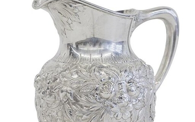S. Kirk & Sons Repousse Sterling Water Pitcher