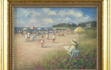 SUSAN O'BRIEN MCCLEAN (Massachusetts, Contemporary), "Dowes Beach, Osterville, Cape Cod"., Color