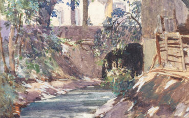Samuel John Lamorna Birch, RA, RWS, RWA (British, 1869-1955) 'Near Avignon, France'