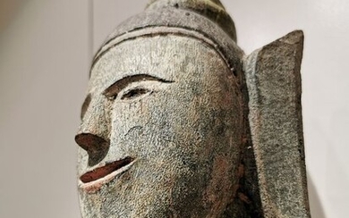 Sculpture (1) - Wood - Laos - 19th