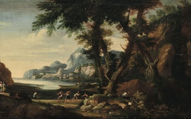 Scuola laziale del XVIII secolo, Paesaggio con