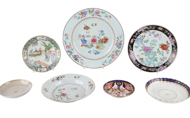 Seven Assorted Plates