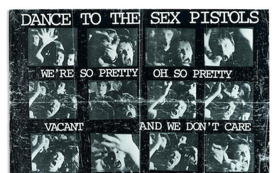 Sex Pistols: Promotional poster for "Pretty Vacant," Photo version, 1977