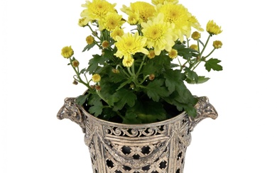 Silver flower pot. Schwarz & Steiner. Vienna, 1902-1918