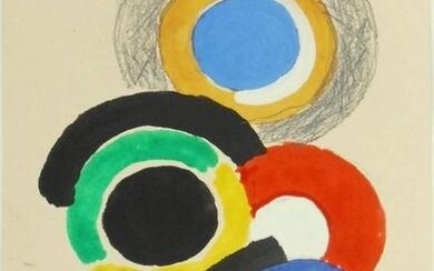 Sonia Delaunay (1885-1979) Graphite & Gouache