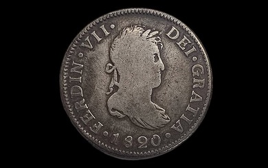 Spain. Fernando VII (1813-1833). 2 Reales 1820 Guatemala M