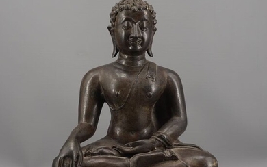 Statue - Bronze - Bouddha en bronze - Thailand - 19th century