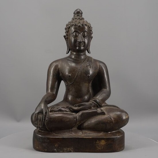 Statue - Bronze - Bouddha en bronze - Thailand - 19th century