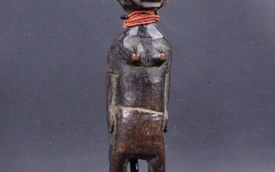 Statue - Wood - "blolo bian" époux de l'au-delà - Agni - Attié / Akan - Baoulé - Côte d'Ivoire
